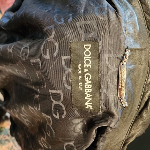 Dolce Gabbana Black Leather Jackets - Picture 5 of 5